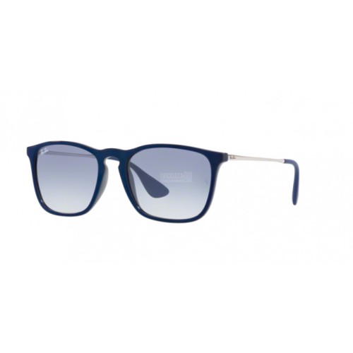 Occhiale da Sole Ray-Ban 0RB4187 CHRIS - SHINY BLU MIRROR BLU 631719