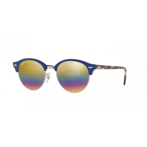 Occhiale da Sole Ray-Ban 0RB4246 CLUBROUND - TOP BLUE ON TRASPARENT BLUE 1223C4