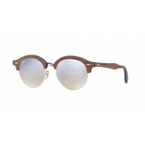 Occhiale da Sole Ray-Ban 0RB4246M CLUBROUND WOOD - SILVER 12179U