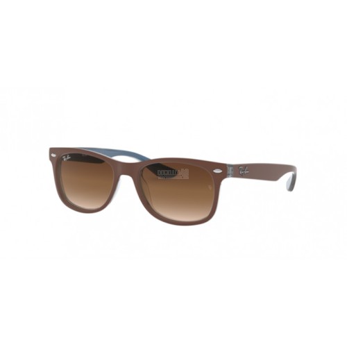 Occhiale da Sole Ray-Ban Junior 0RJ9052S JUNIOR NEW WAYFARER - TOP MATTE BROWN ON BLUE 703513