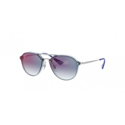 Occhiale da Sole Ray-Ban Junior 0RJ9067SN JUNIOR BLAZE DOUBLEBRIDGE - TRASPARENT LIGHT BLUE 7051X0
