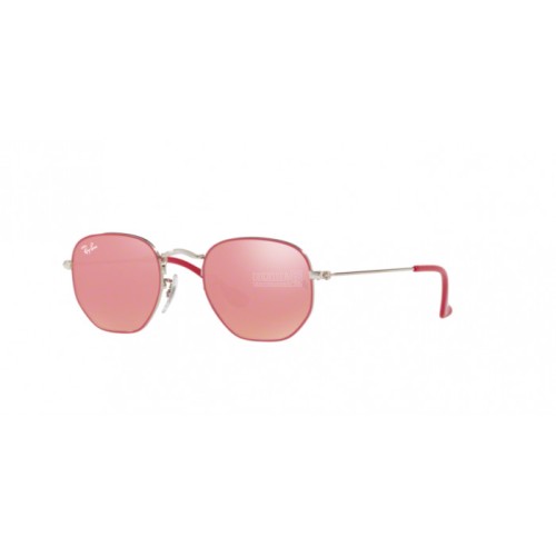 Occhiale da Sole Ray-Ban Junior 0RJ9541SN JUNIOR HEXAGONAL - SILVER TOP FUXIA 263/E4