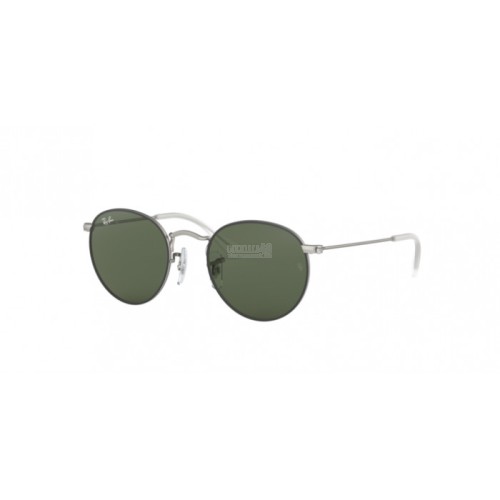 Occhiale da Sole Ray-Ban Junior 0RJ9547S JUNIOR ROUND - TOP RUBBER BLACK ON SILVER 277/71