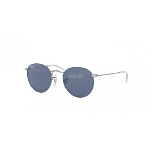 Occhiale da Sole Ray-Ban Junior 0RJ9547S JUNIOR ROUND - TOP RUBBER BLUE ON SILVER 280/80