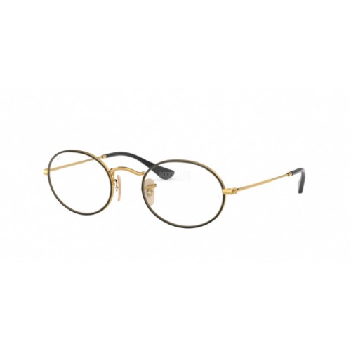 Occhiale da Vista RAY-BAN VISTA 0RX3547V OVAL - GOLD ON TOP BLACK 2991