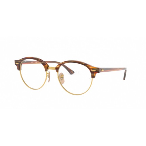 Occhiale da Vista RAY-BAN VISTA 0RX4246V CLUBROUND - BROWN/BEIGE STRIPPED 5751
