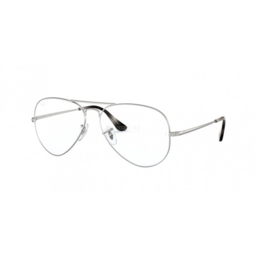 Occhiale da Vista RAY-BAN VISTA 0RX6489 AVIATOR - MATTE SILVER 2538
