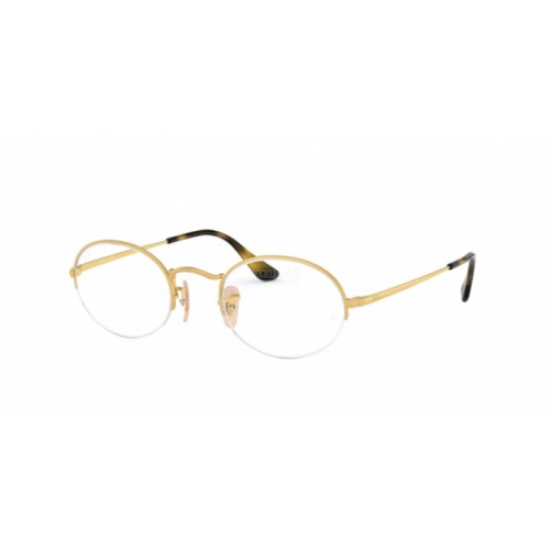Occhiale da Vista RAY-BAN VISTA 0RX6547 OVAL GAZE - MATTE GOLD 3033